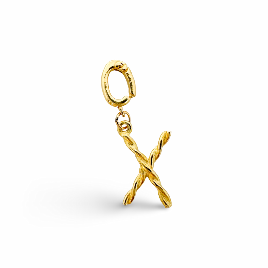 Alphabet Classic Gold Charms: K