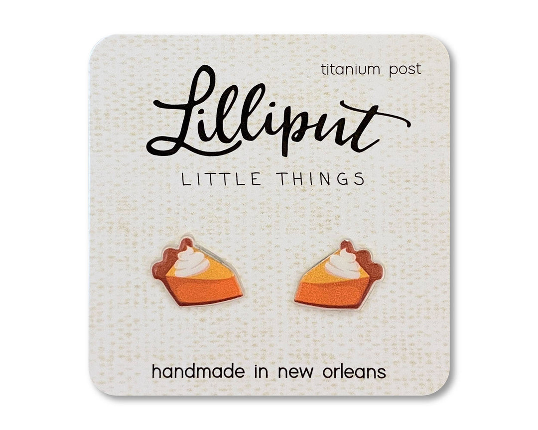 Pumpkin Pie Earrings // Thanksgiving