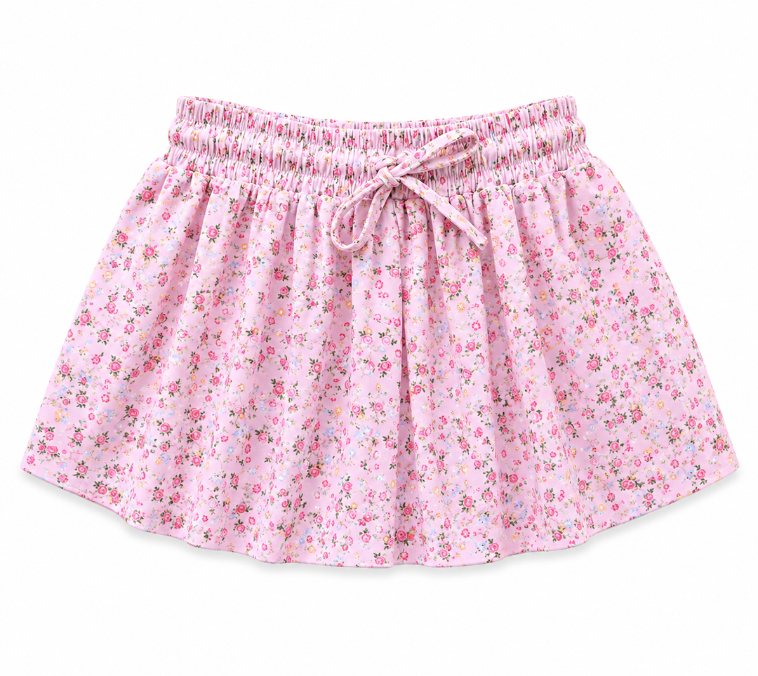 Pretty in Pink Flowers Butterfly Short