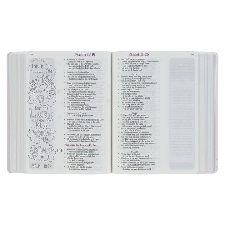 ESV My Creative Bible for Girls Softcover, Pink Floral