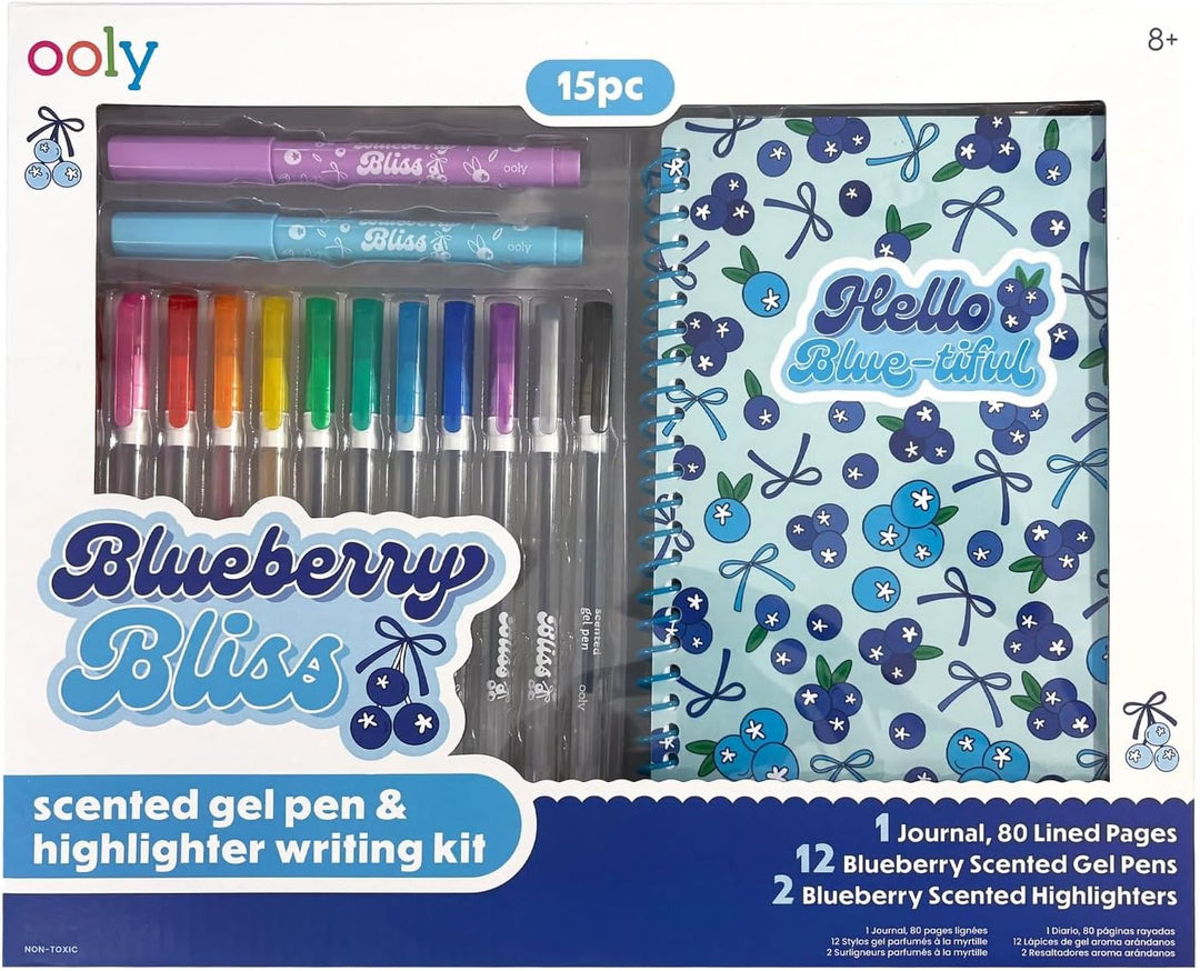 Blueberry bliss; Scented Gel Pen & Highlighter