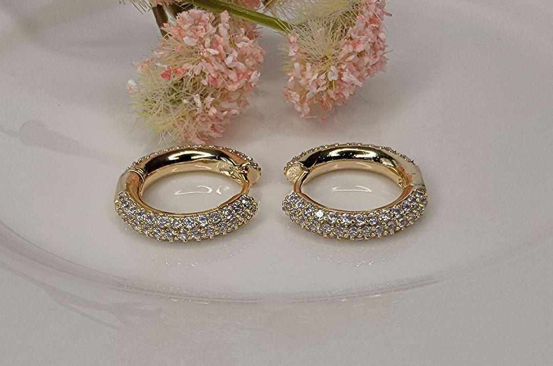 CLICKER EARRINGS.: GOLD - HA79