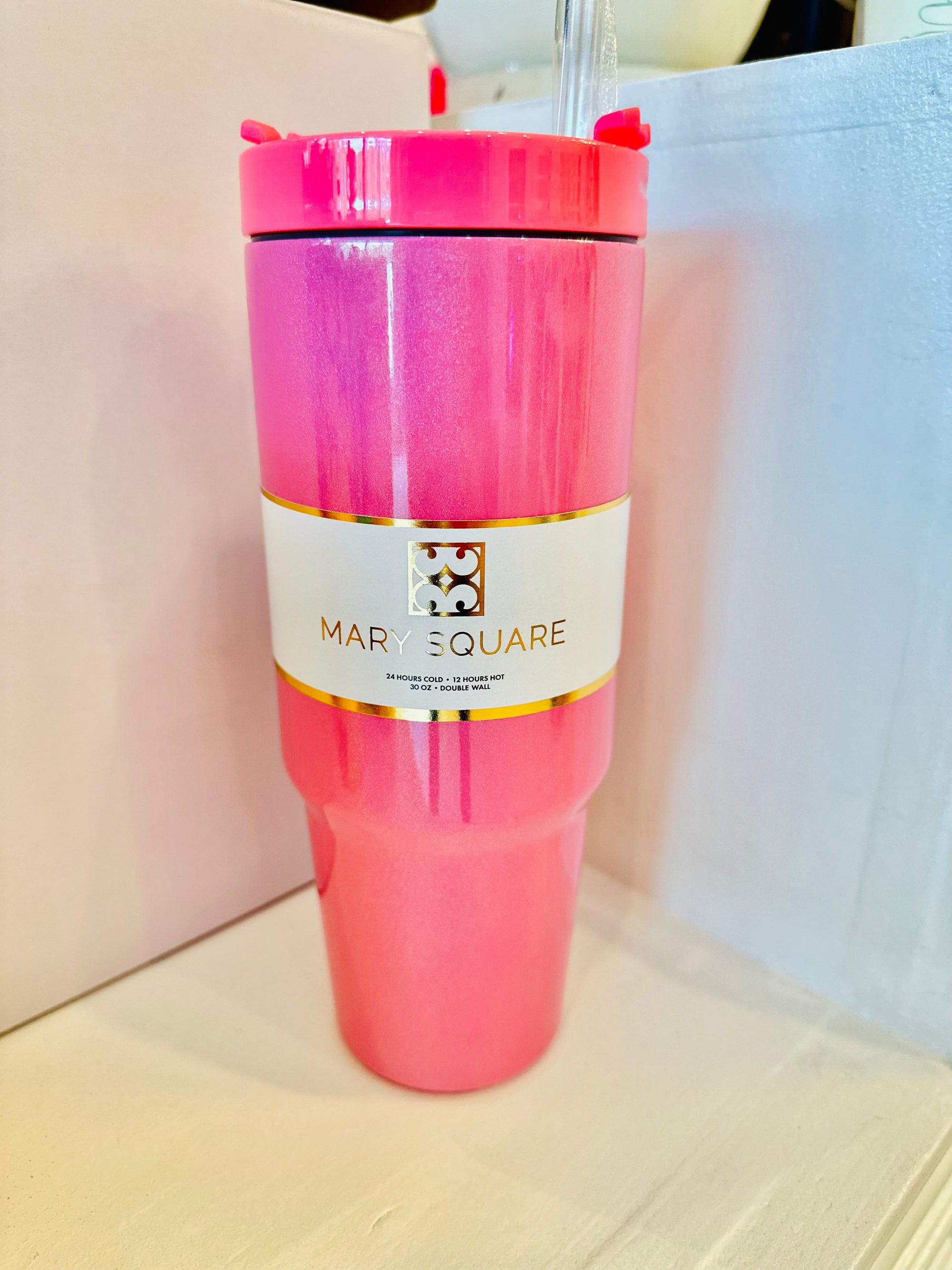 To-Go Tumbler Pearlized Pink 30oz