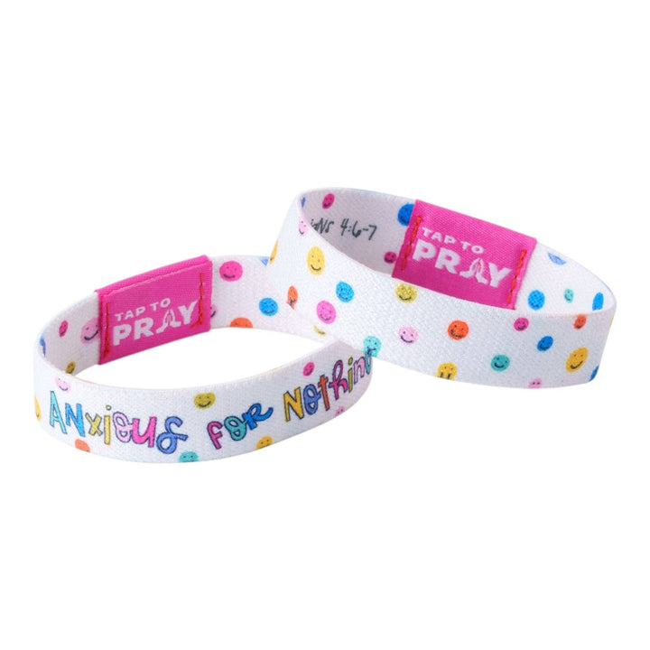 Tap To Pray® Kingfolk Series Wristband – Anxious For Nothing: Small