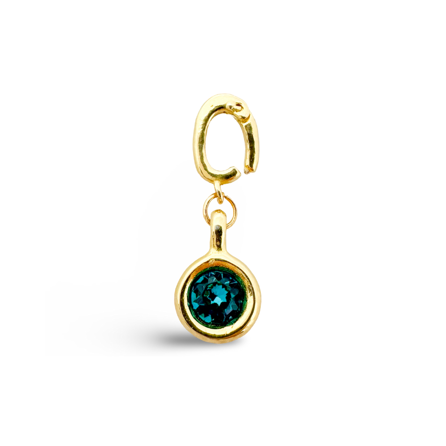Birthstone Classic Gold Charms: April - Diamond