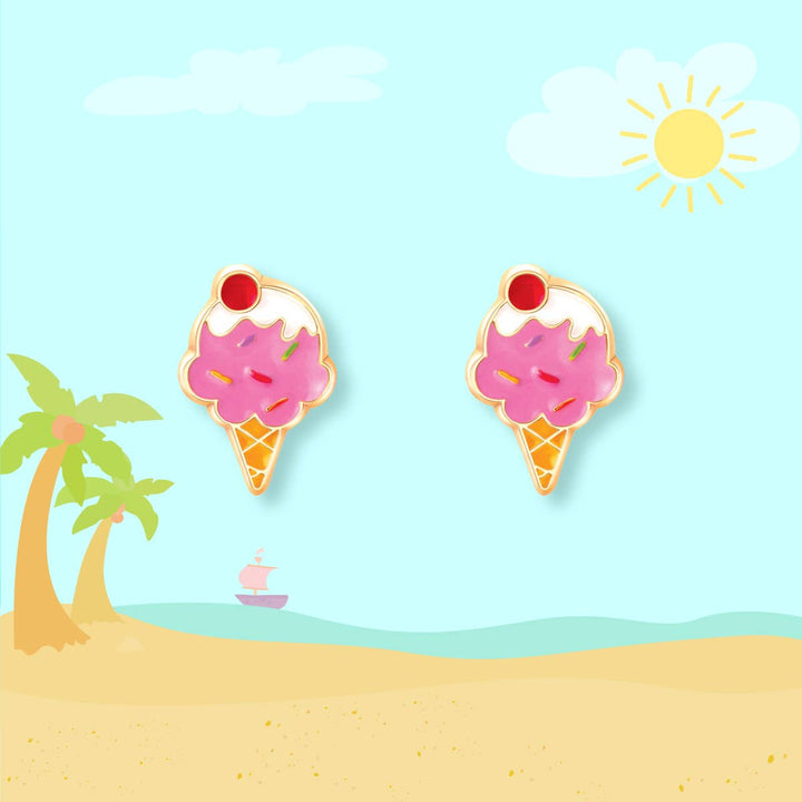 Ice Cream Dream | Cutie Stud Earrings | Hypoallergenic