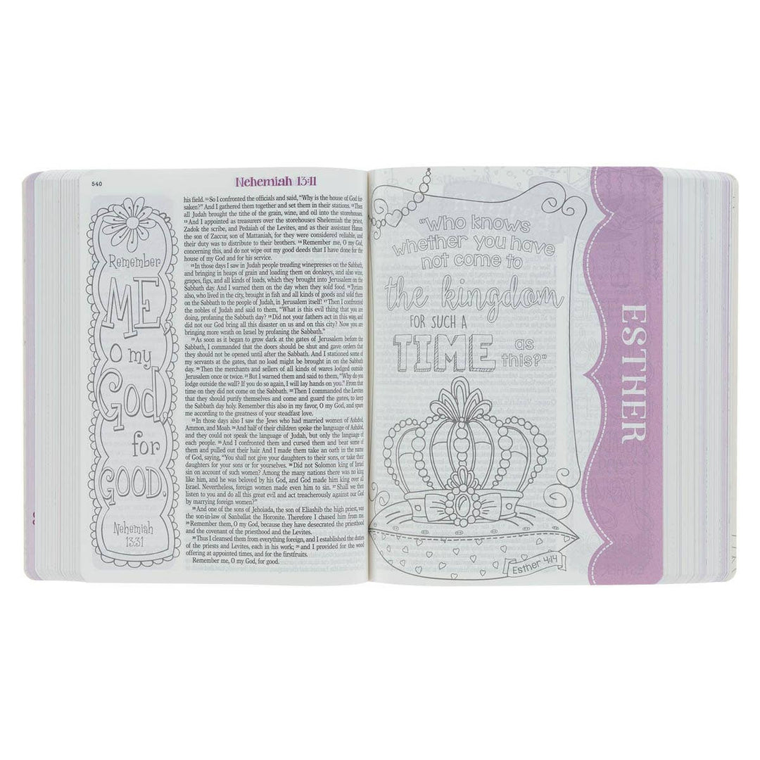 ESV My Creative Bible for Girls Softcover, Pink Floral