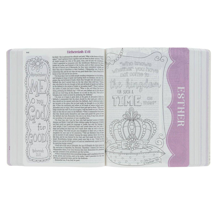 ESV My Creative Bible for Girls Softcover, Pink Floral