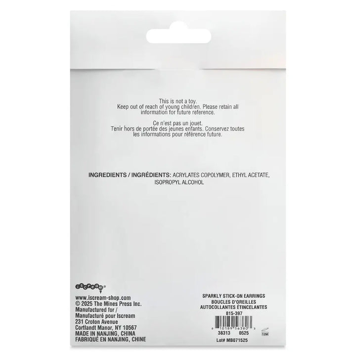 Sparkly Stick-On Earrings