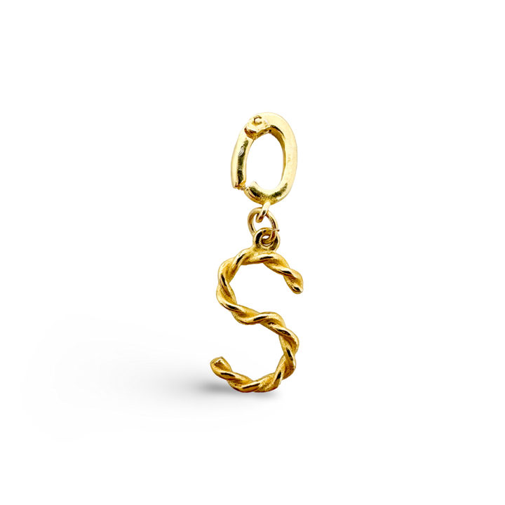 Alphabet Classic Gold Charms: D