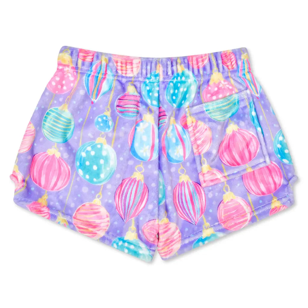 Dazzling Ornaments Plush Shorts