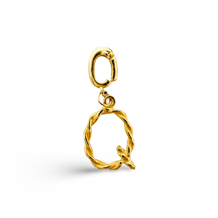 Alphabet Classic Gold Charms: K