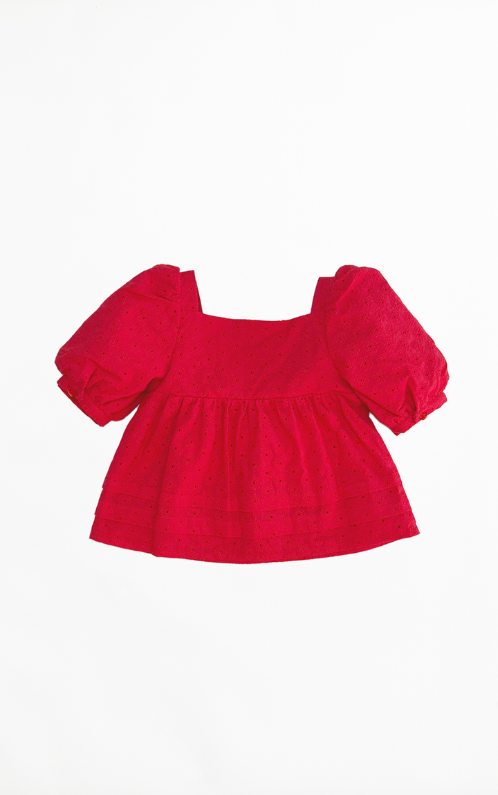 Strawberry Fields Top: Strawberry Red