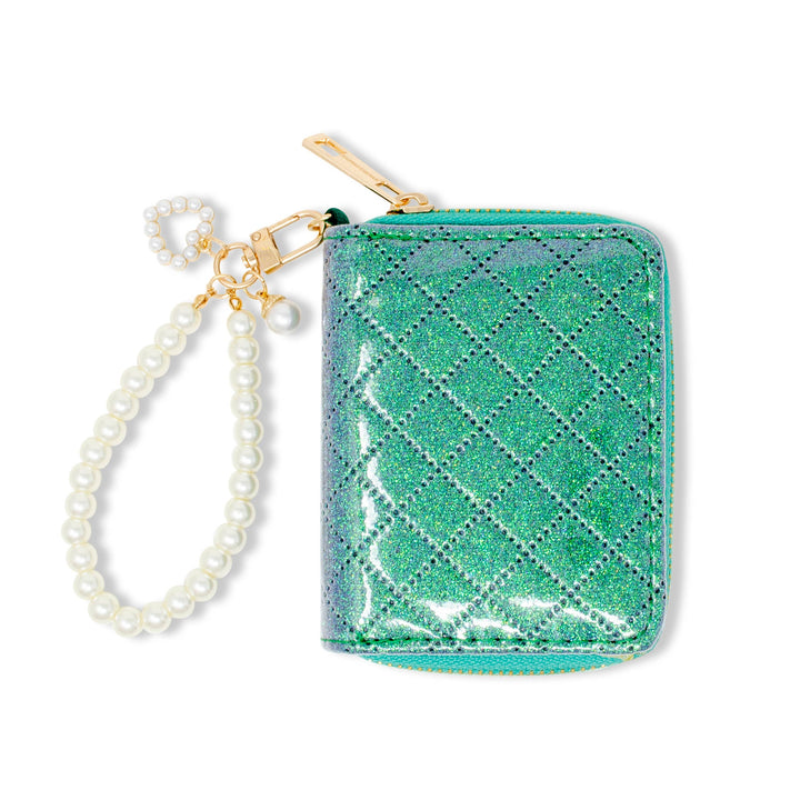 Sparkle Quilted Wallet Holiday Edition: Green