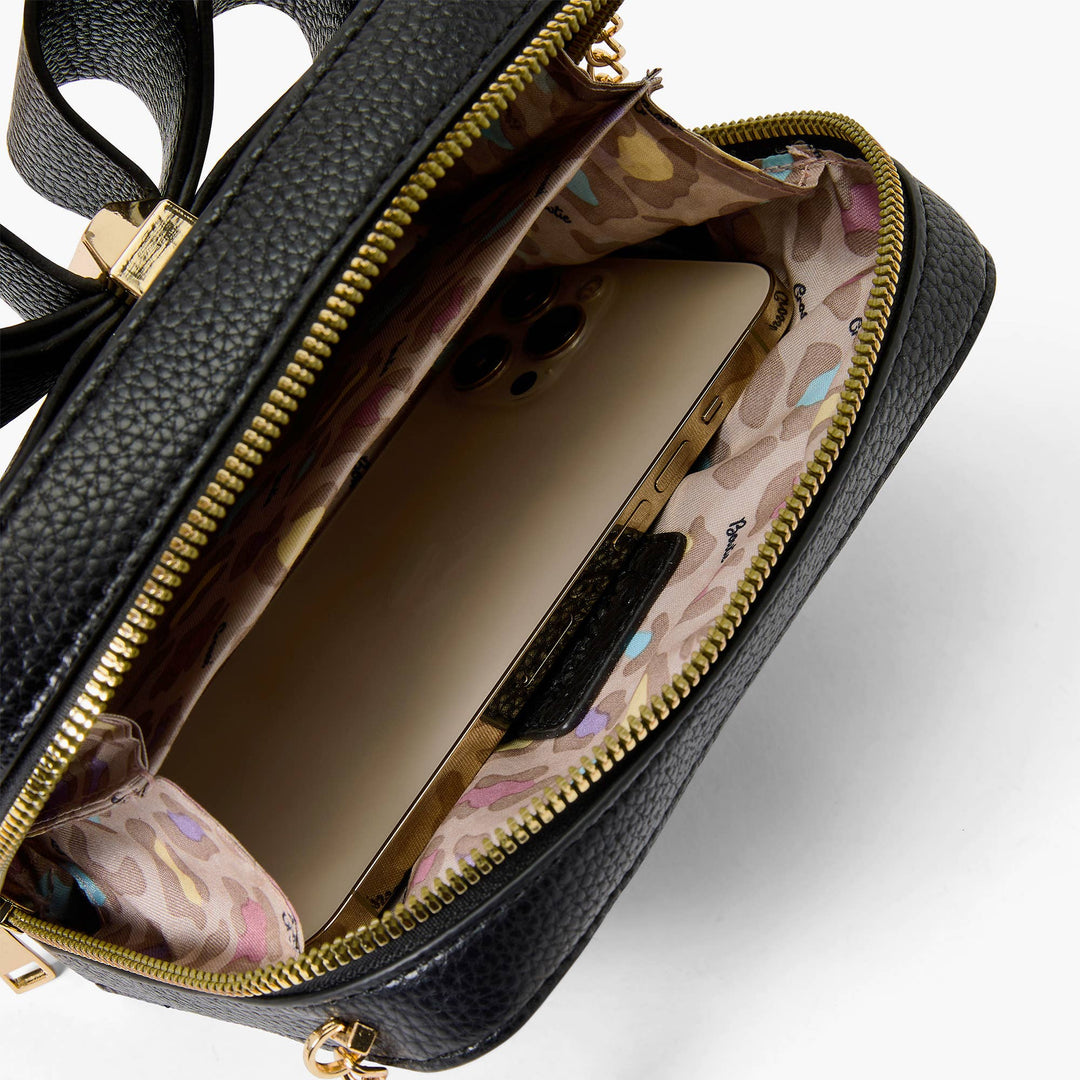 Stylish Boxy Mini Wallet Purse Essentials Pocket for Daily: Black