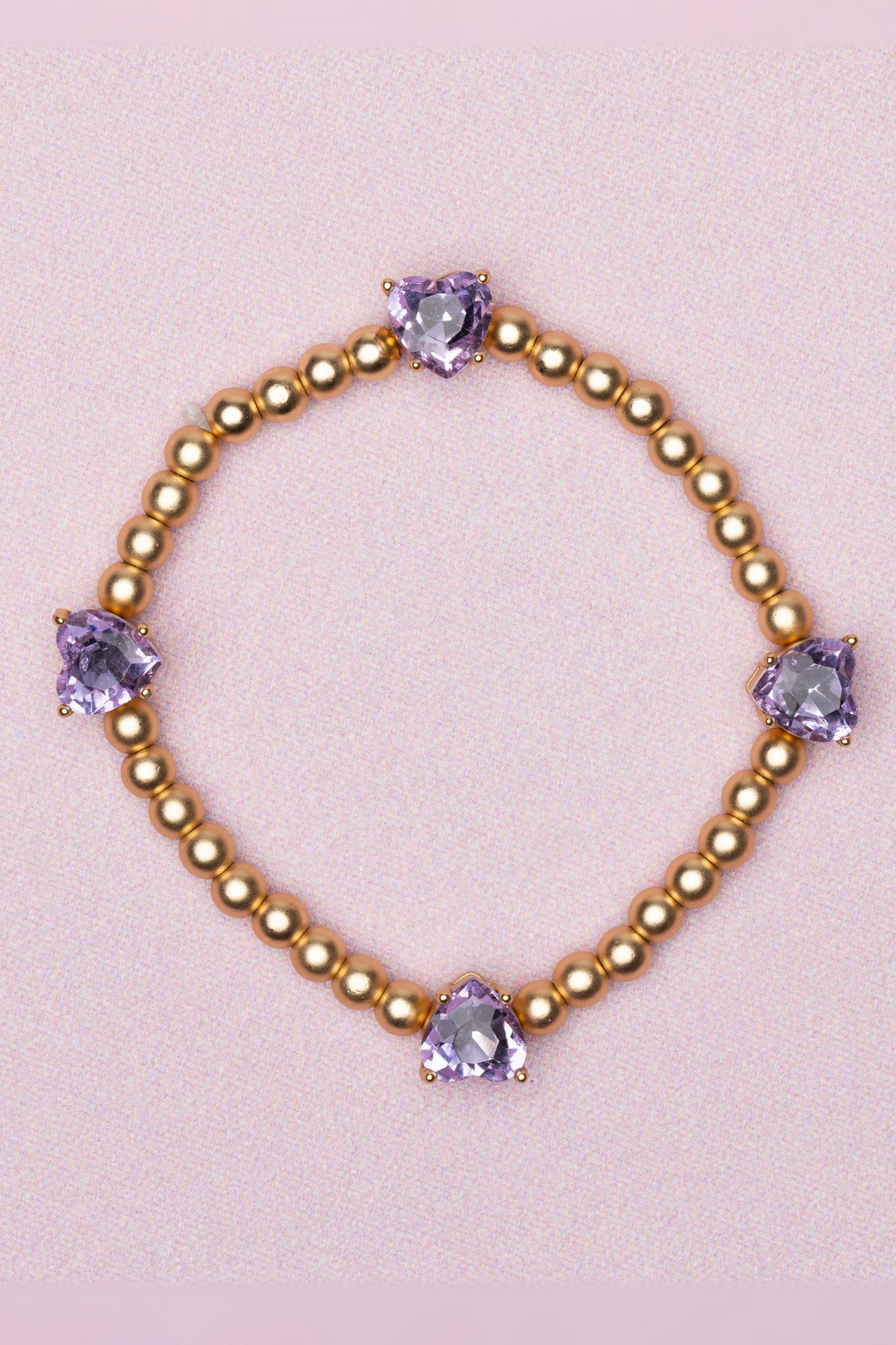 B Chic Amethyst Love Bracelet