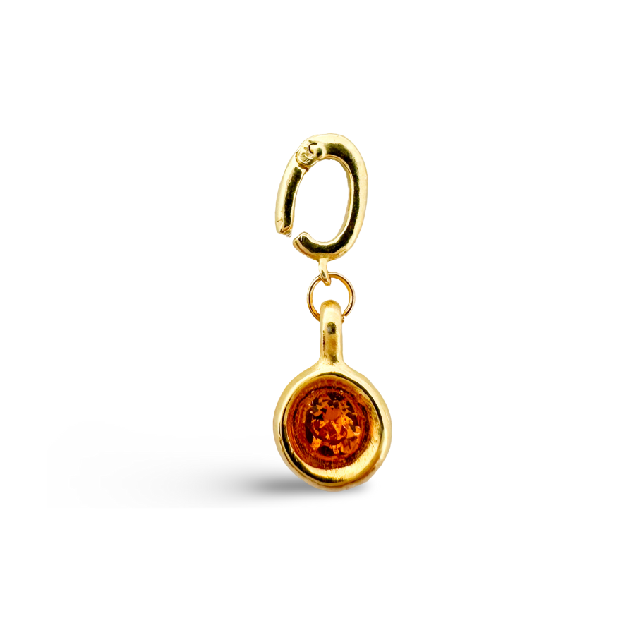 Birthstone Classic Gold Charms: April - Diamond