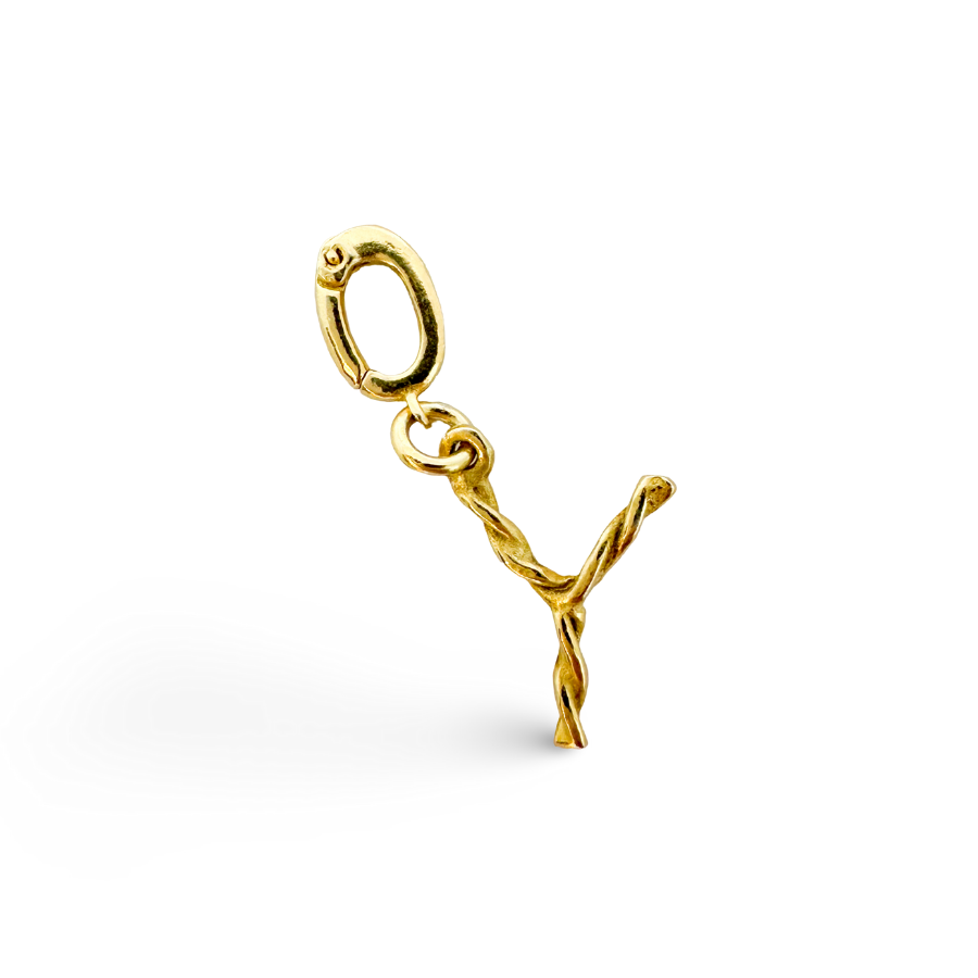 Alphabet Classic Gold Charms: D