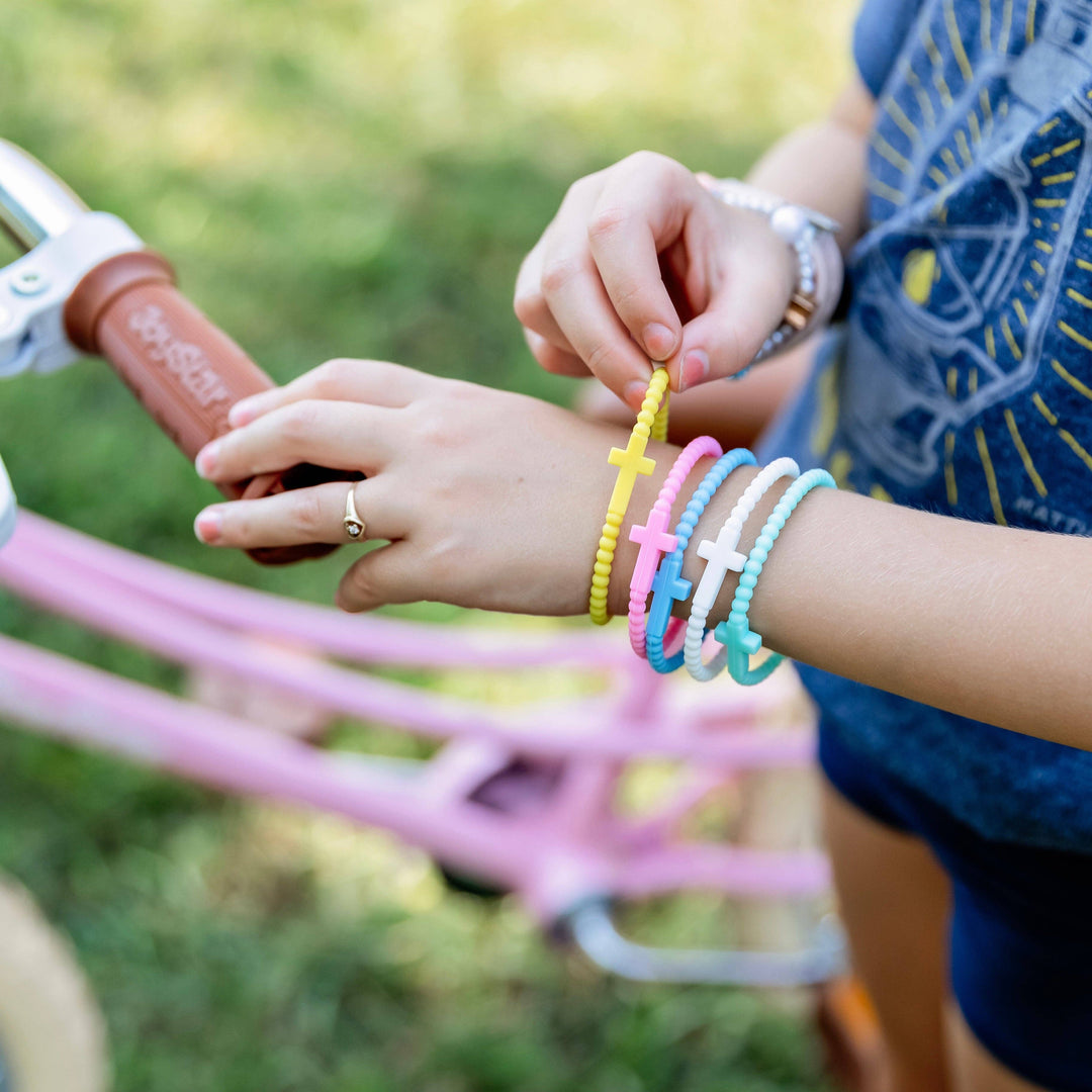 Jesus Bracelets - 5 Pack: Neon / Small