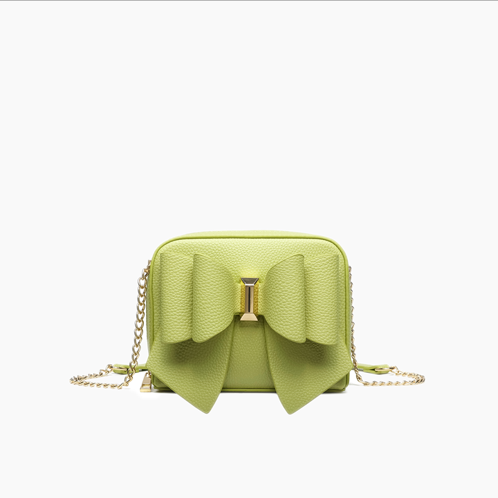 Luxury Mini Bowtie Purse Stylish Crossbody Clutch Christmas: Lime