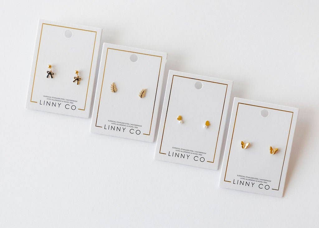 Screwback Stud Earrings - Millie Bow