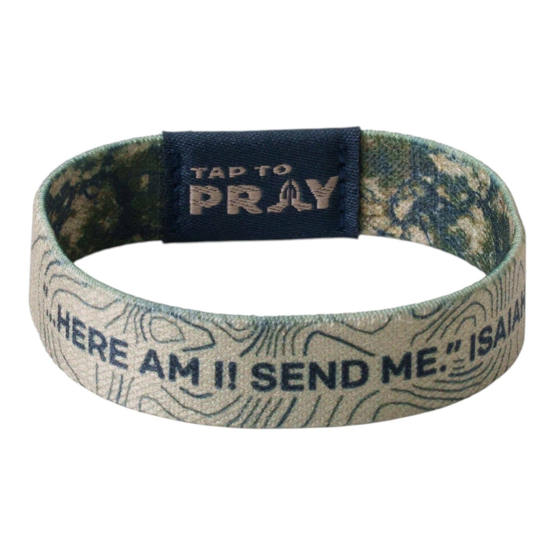 Tap To Pray® Wristband – Valor Camo: Large