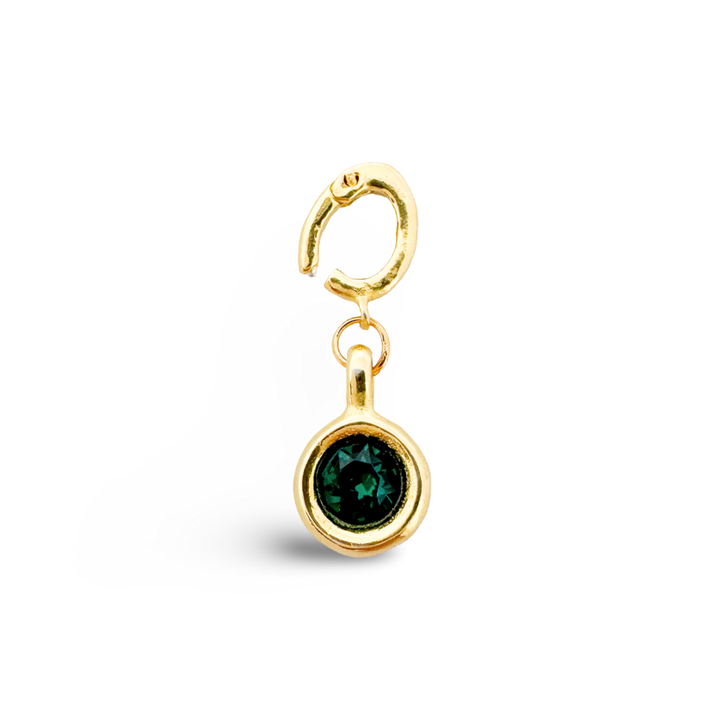 Birthstone Classic Gold Charms: April - Diamond