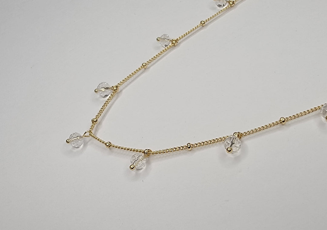 Clear Beaded Necklace