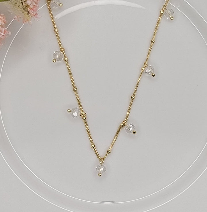 Clear Beaded Necklace
