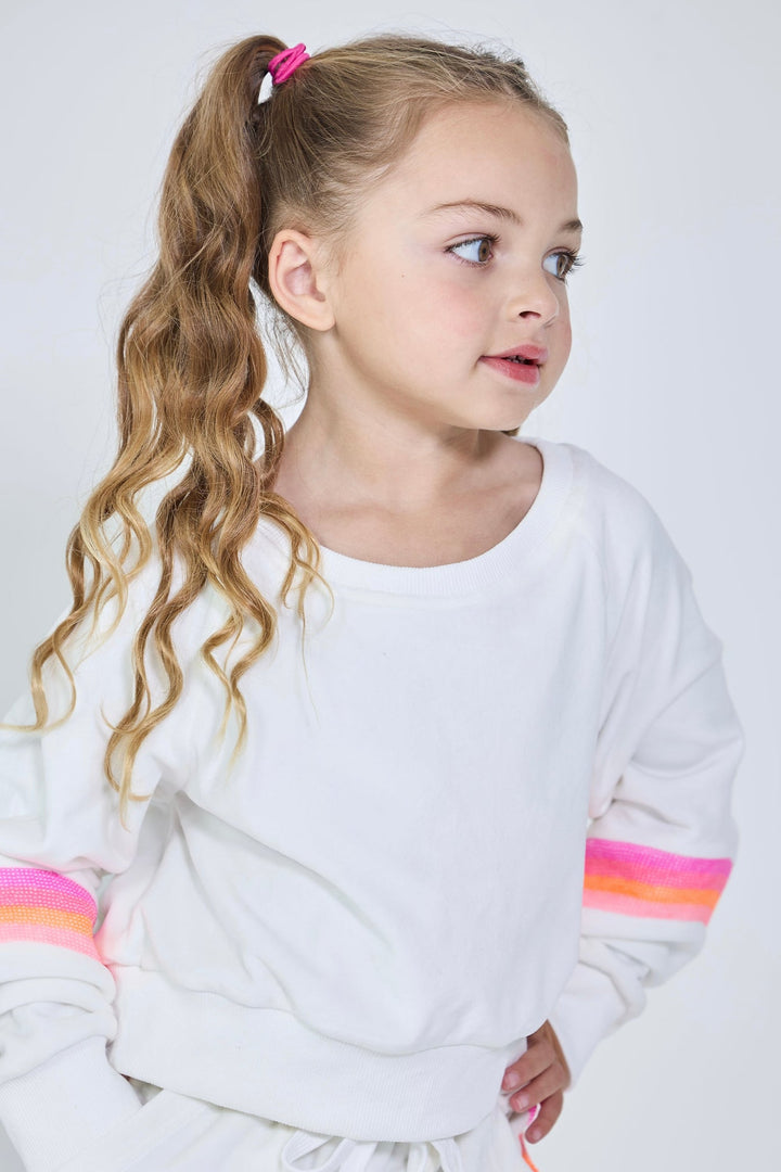 Neon Rainbow Plush Sweat Set