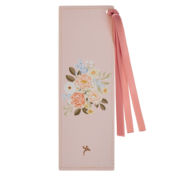 Bookmark Faux Leather Pink Strength & Dignity Prov. 31:25