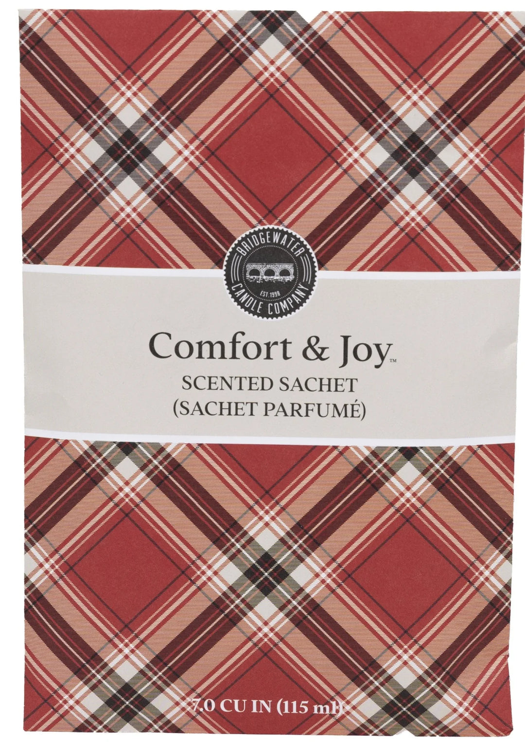Comfort and Joy Plaid Sachet