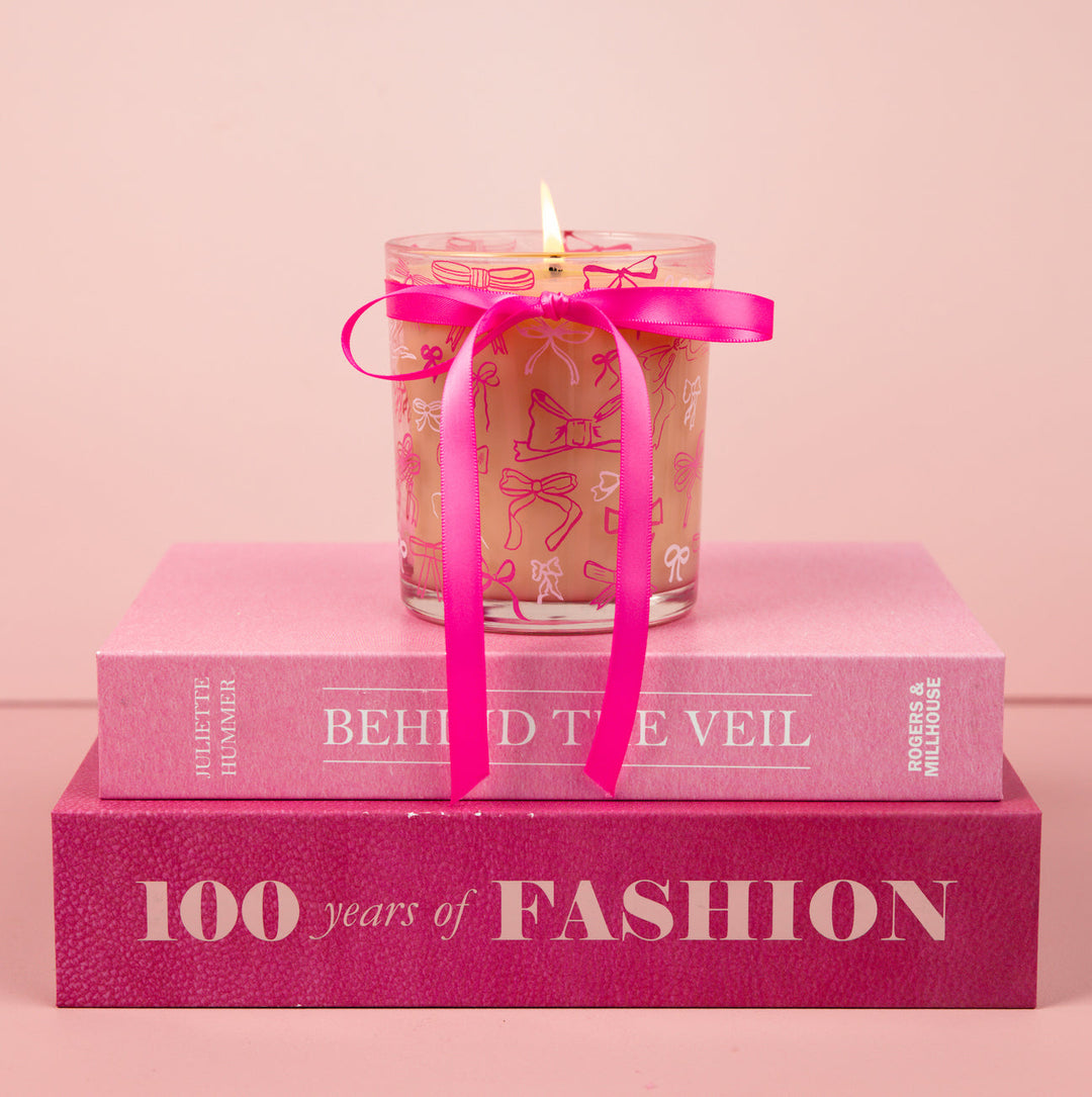 Sweet Grace Pink Bow Candle