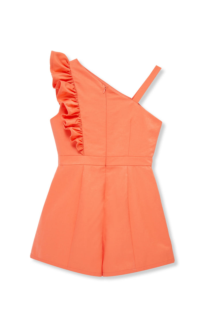 Coral Asymmetrical Romper