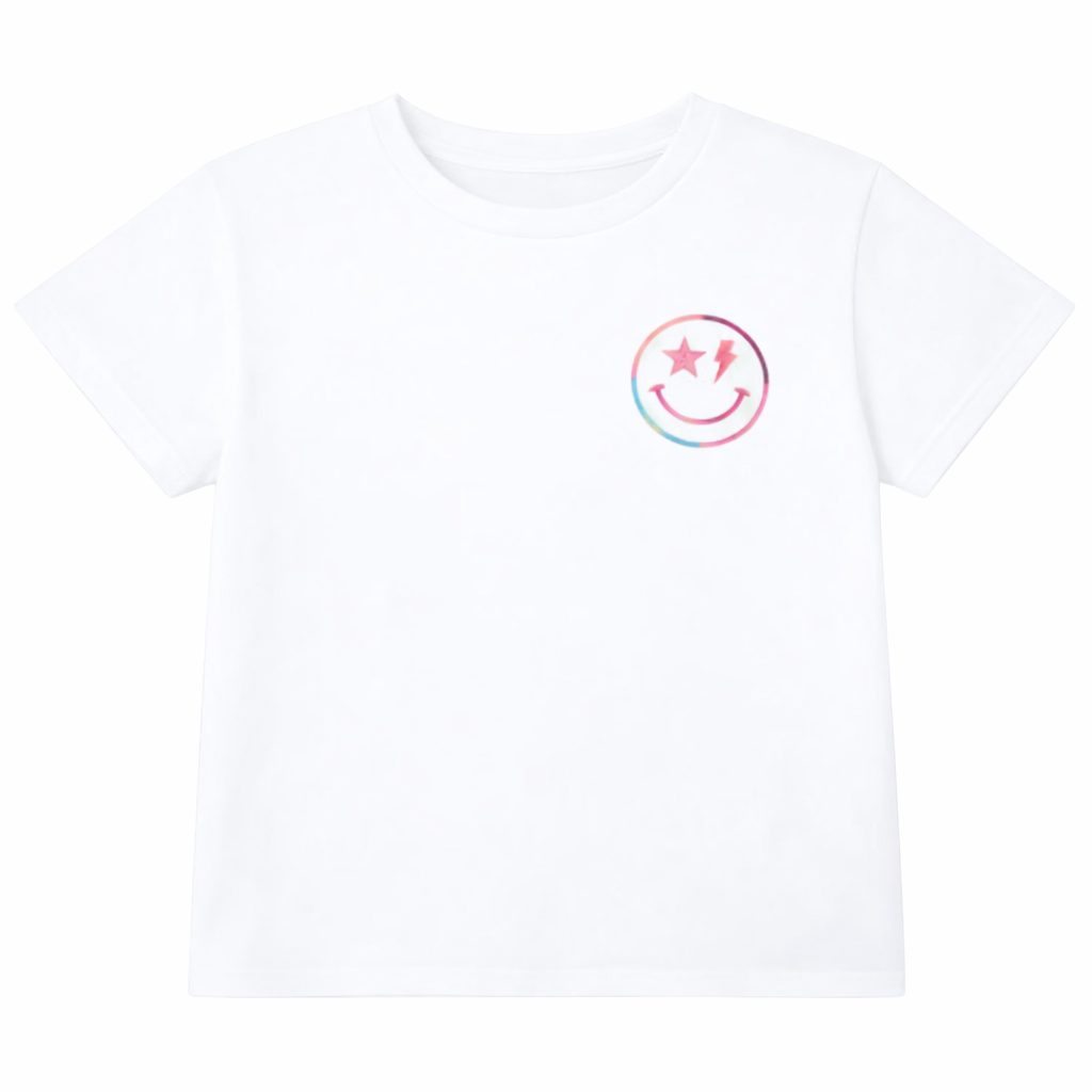 Embroidered Smiley Spark Tee