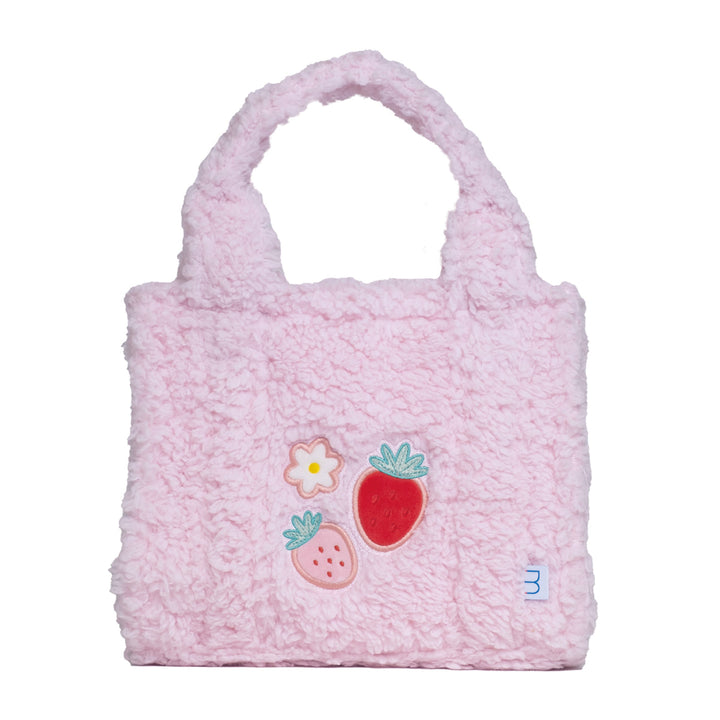 Sherpa Tote Bag - Strawberry Daisy