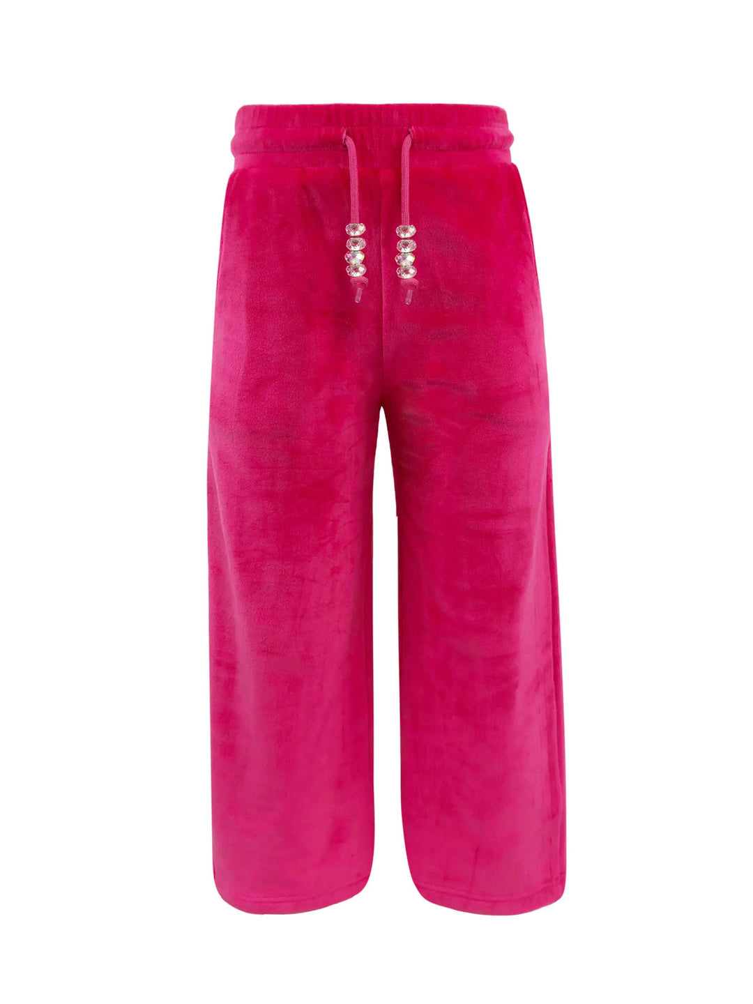 Dark Pink Plush Crystal Pants
