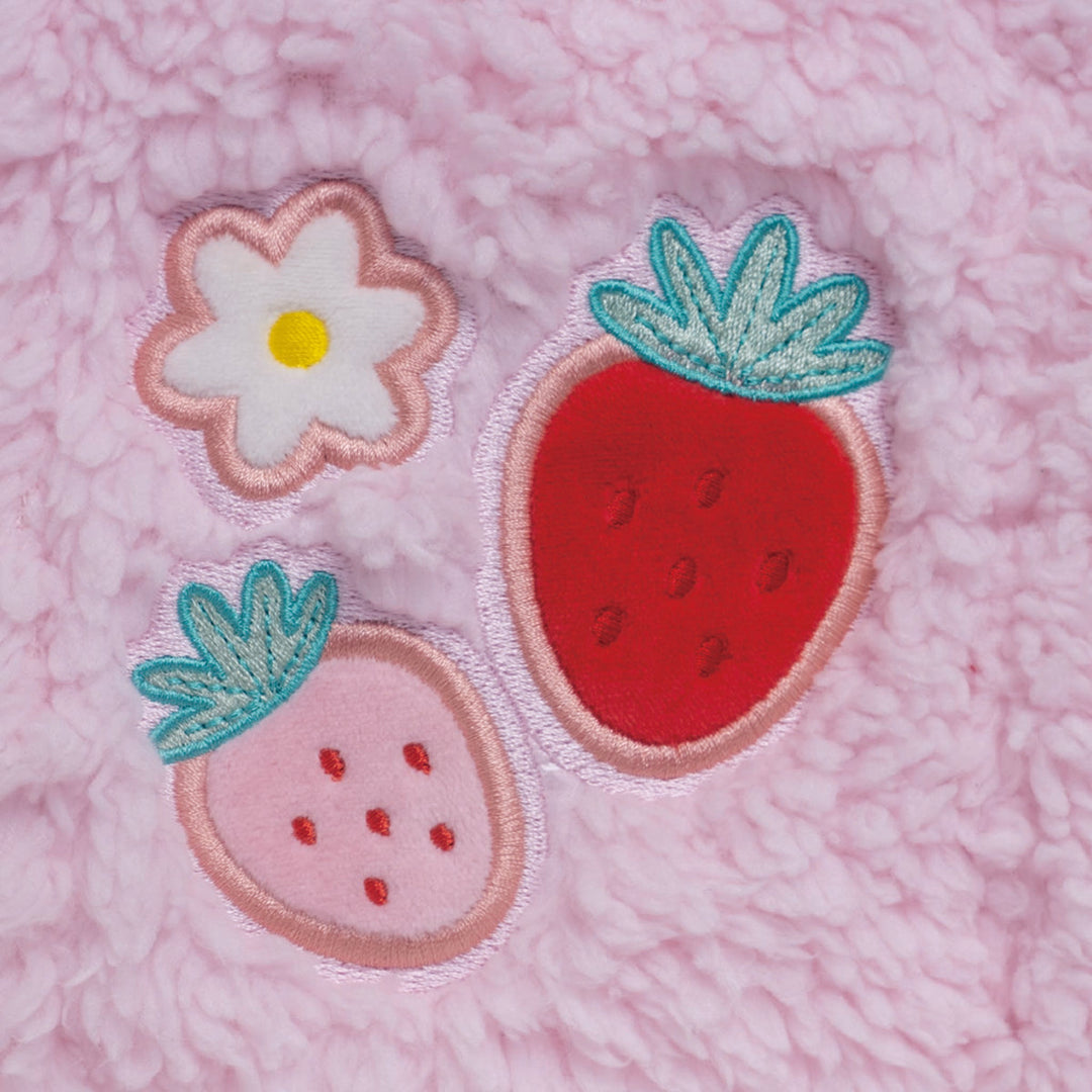 Sherpa Tote Bag - Strawberry Daisy