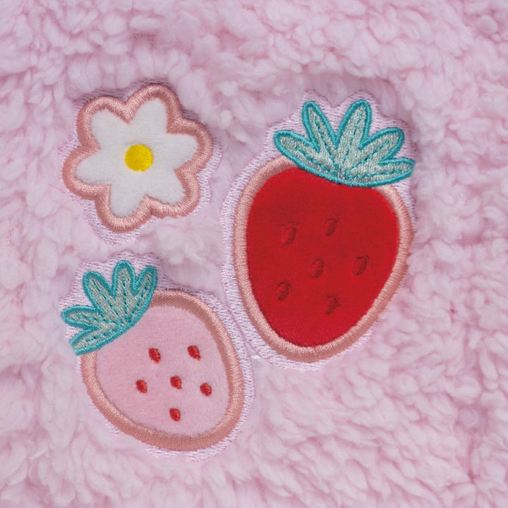 Sherpa Tote Bag - Strawberry Daisy