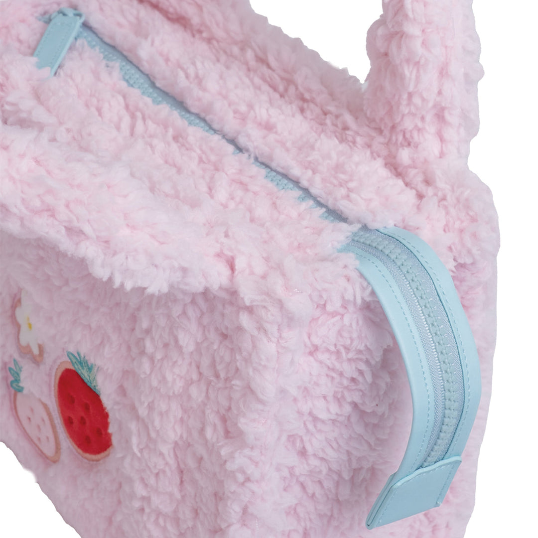 Sherpa Tote Bag - Strawberry Daisy