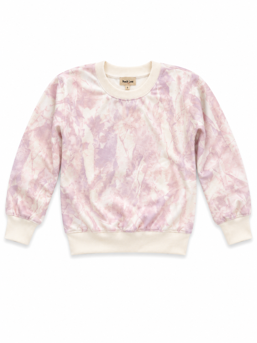 Leaf Printed Fleece Sweatshirt