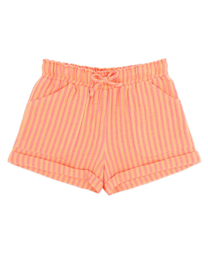Salty Shorts - Papaya Stripe