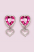 Heart Jewel Clip On Ear