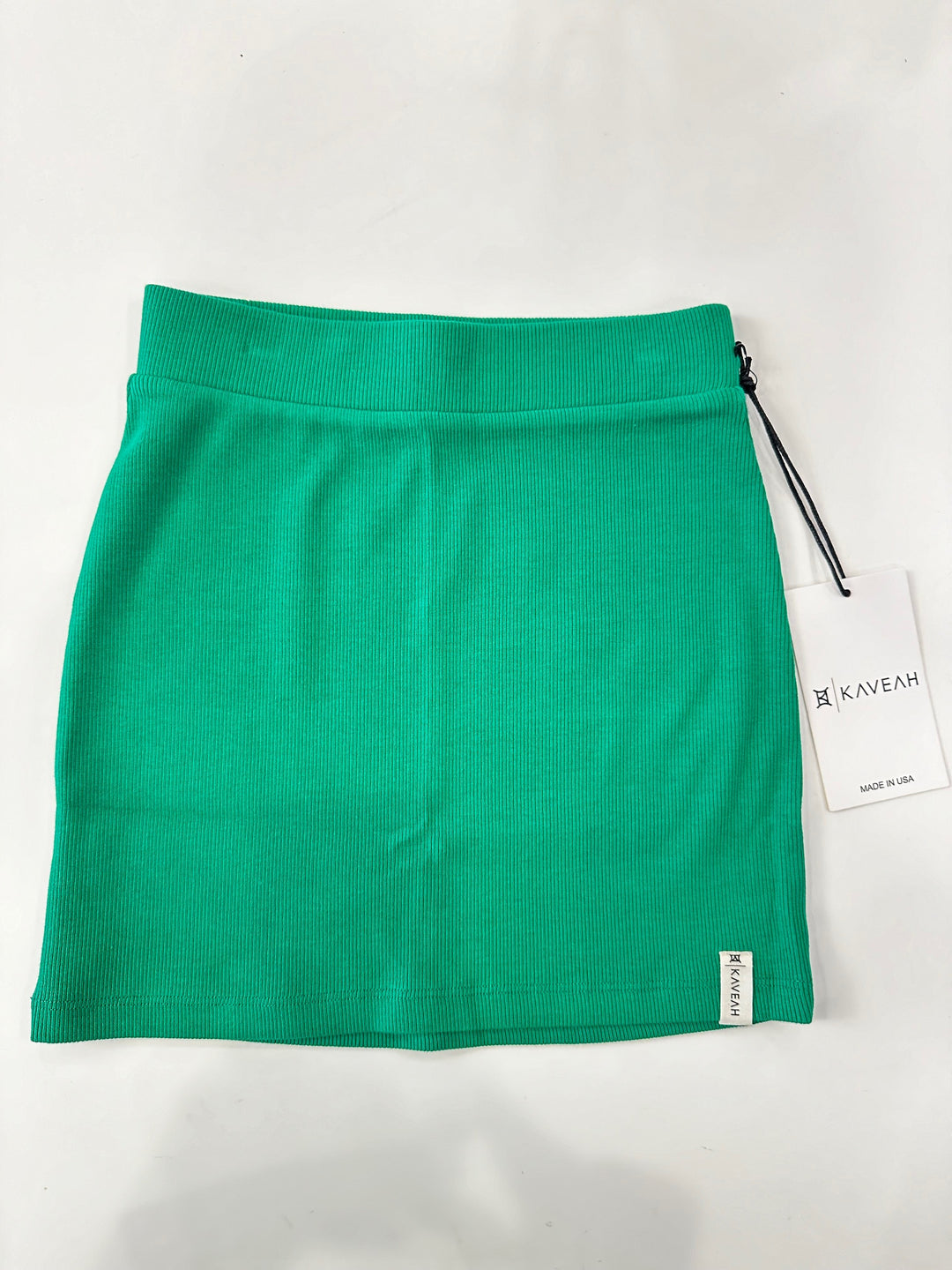 Rayon Rib Essential Green Skirt