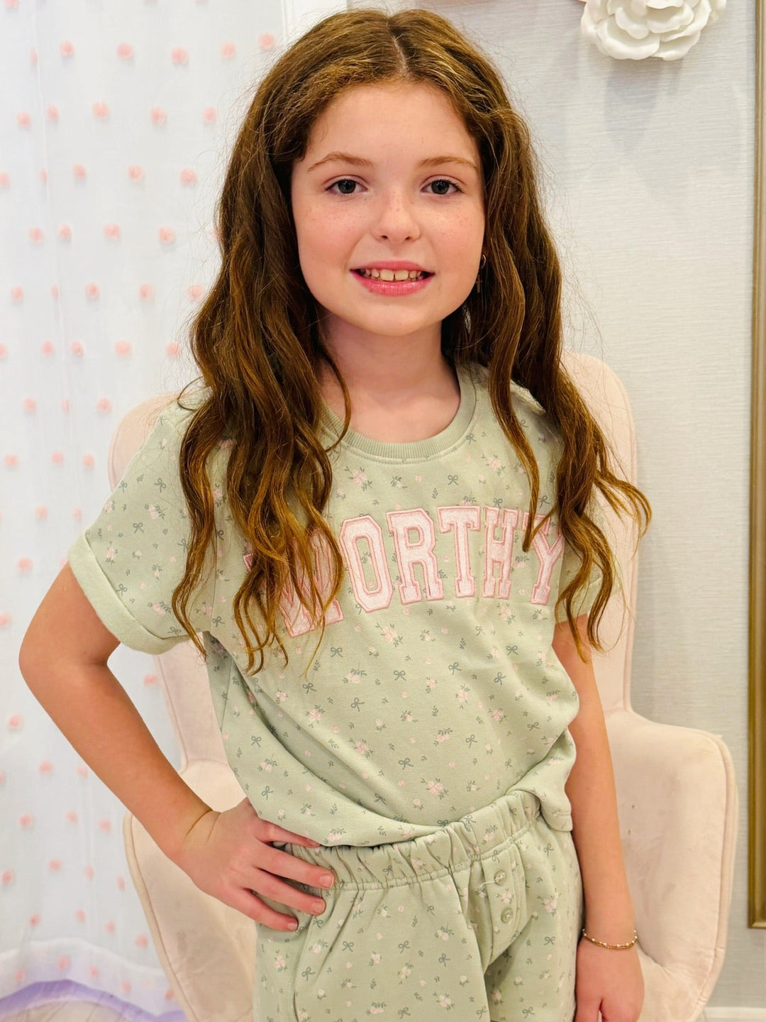 Worthy Applique w/ Embroidery T-Shirt