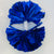 Blue Metallic Pom Pom Set