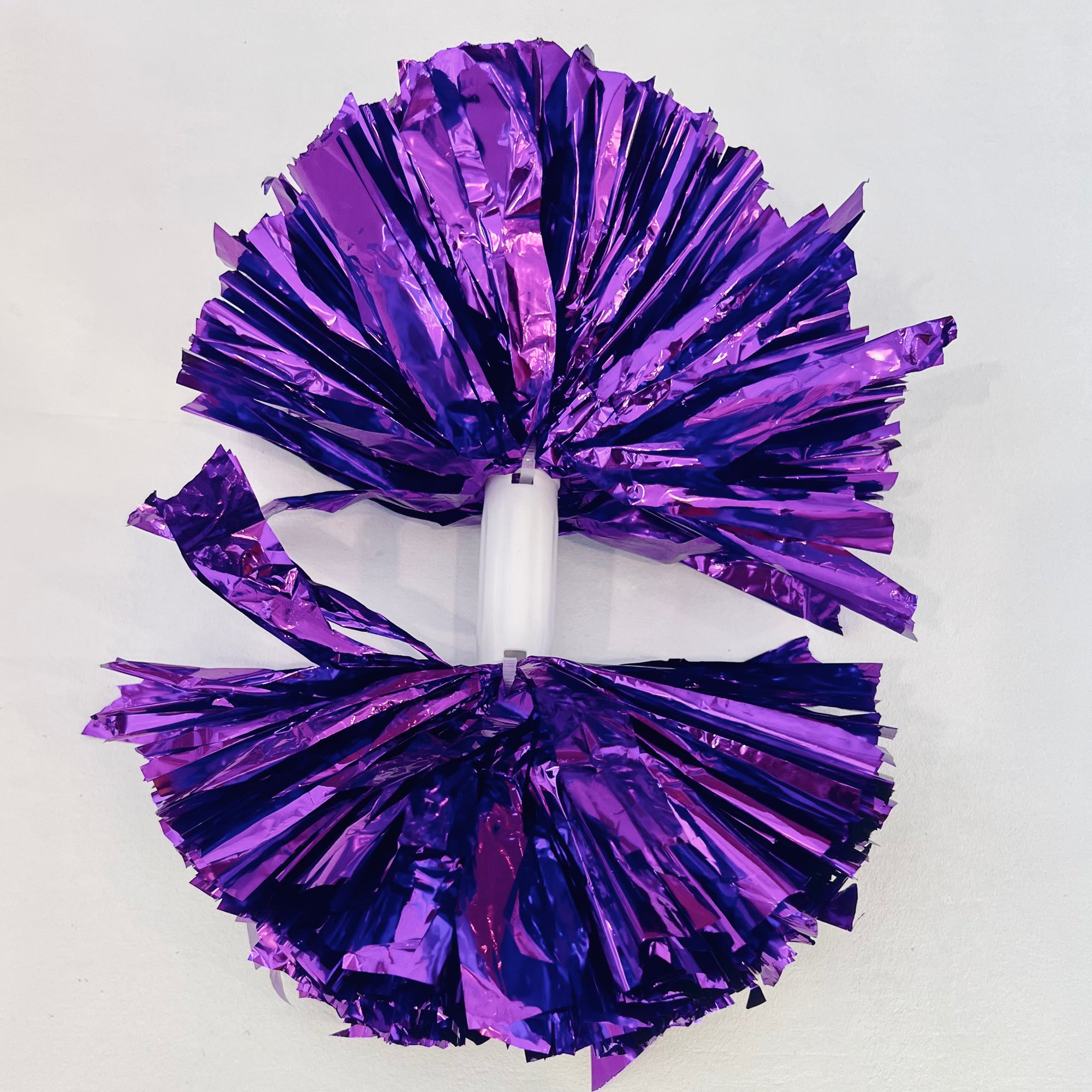 Purple Metallic Pom Pom Set