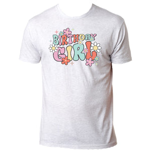 Birthday Girl Heather White T-Shirt