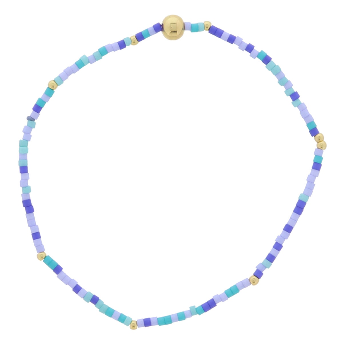 Golden Color Wheel! Bracelets Multi Blue and Turquoise