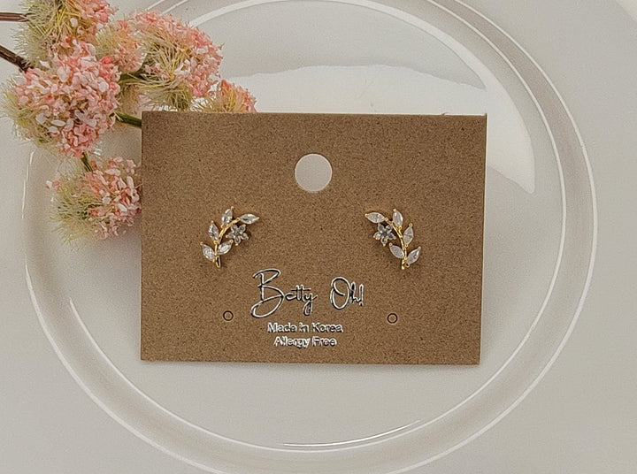 Flower Leaf Earrings